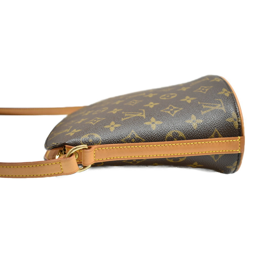Louis Vuitton Shoulder Monogram Coated Brown Crossbody Canvas Danube Bag - Picture 3 of 7